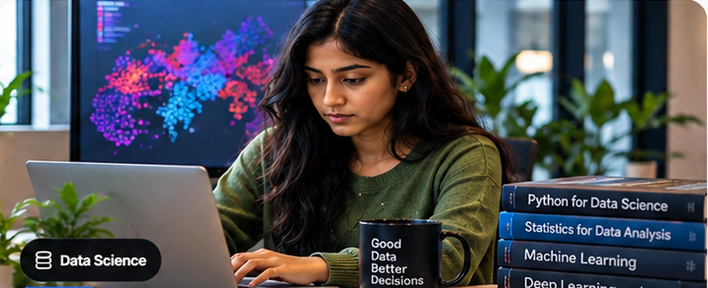 Data science learner working with machine learning and statistical analysis